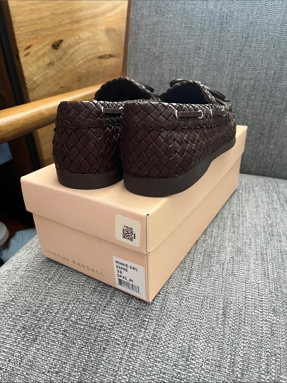 NWT Loeffler Randall Minnie Loafers Espresso 9B - Picture 4 of 6